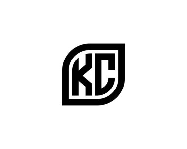 KC logo tasarım vektör şablonu. KC