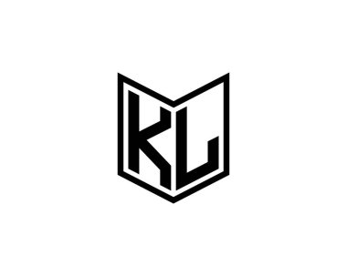 KL Logo tasarım vektör şablonu. KL