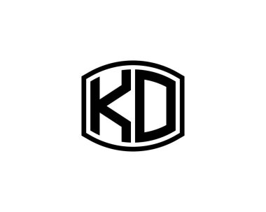 KO logo tasarım vektör şablonu. KO