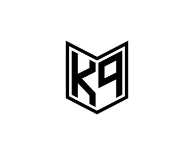 KQ logo tasarım vektör şablonu. KQ