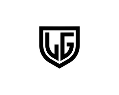 LG logo tasarım vektör şablonu. LG