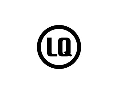 LQ logo tasarım vektör şablonu. LQ