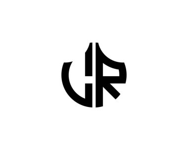 LR logo tasarım vektör şablonu. LR