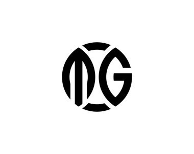 MG logo design vector template. MG clipart