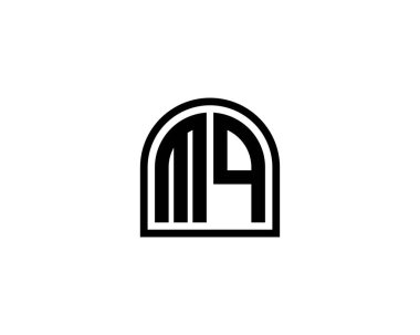 MQ logo tasarım vektör şablonu. MQ