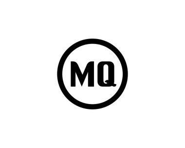 MQ logo tasarım vektör şablonu. MQ