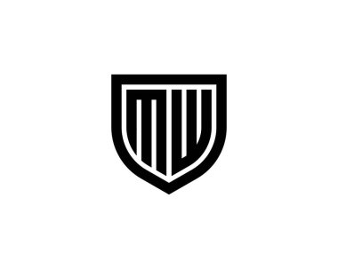 MW logo tasarım vektör şablonu. - Evet.