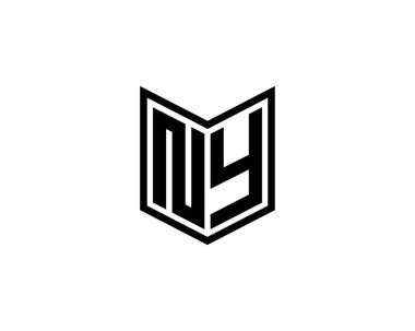 New York logo tasarım vektör şablonu. New York