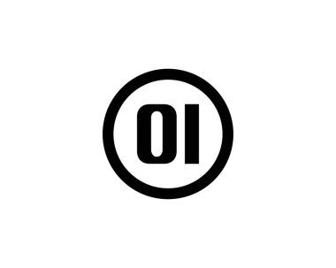 OI logo tasarım vektör şablonu. Hey!
