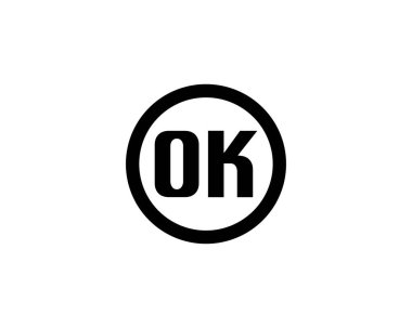 Tamam logo tasarım vektör şablonu. Tamam.