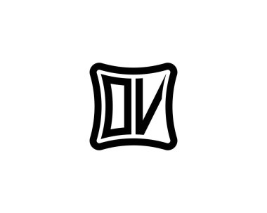 OV logo tasarım vektör şablonu. OV