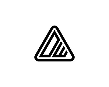 OW logo tasarım vektör şablonu. OW