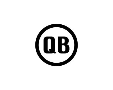 QB logo tasarım vektör şablonu. Oyun kurucu