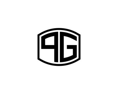 QG logo tasarım vektör şablonu. QG