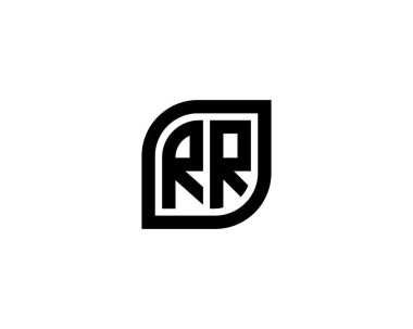 RR Logo tasarım vektör şablonu. RR