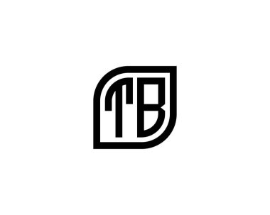 TB logo tasarım vektör şablonu. TB
