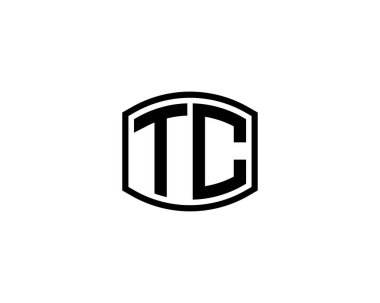 TC logo tasarım vektör şablonu. TC