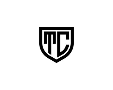 TC logo tasarım vektör şablonu. TC