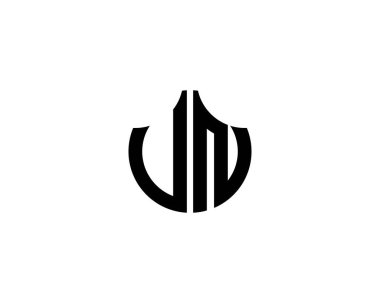 BM logo tasarım vektör şablonu. BM