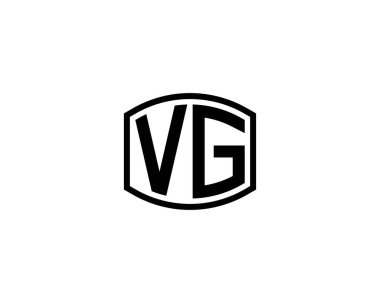 VG Logo tasarım vektör şablonu. VG