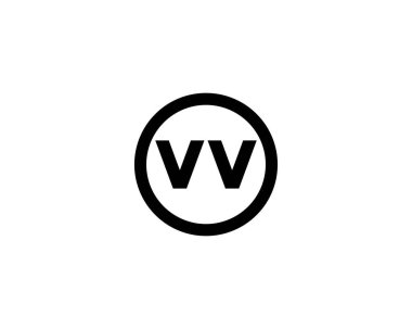 VV logo design vector template. VV clipart