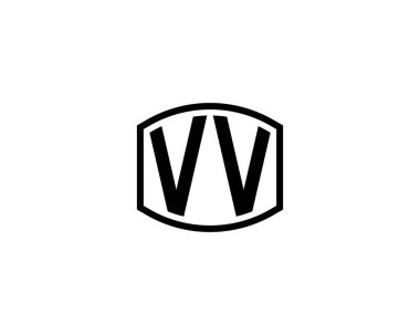VV logo tasarım vektör şablonu. VV