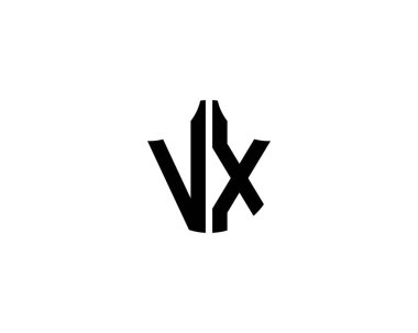 VX Logo design vector template. VX clipart