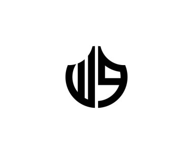 WQ logo tasarım vektör şablonu. WQ