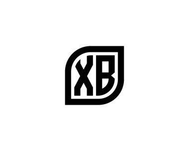 XB Logo tasarım vektör şablonu. XB