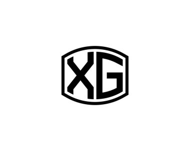 XG logo design vector template. XG clipart