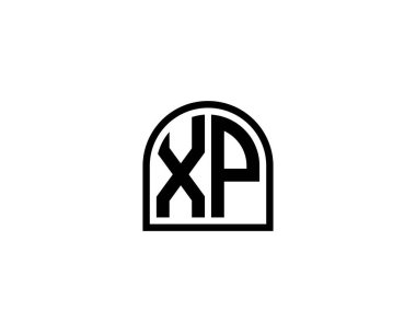 XP logo tasarım vektör şablonu. XP