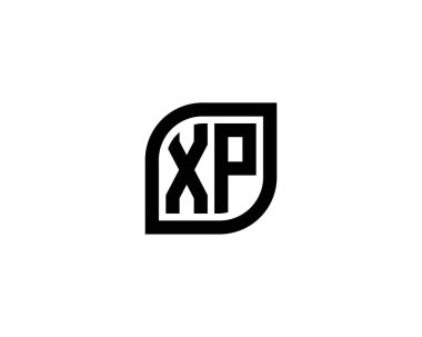 XP logo tasarım vektör şablonu. XP