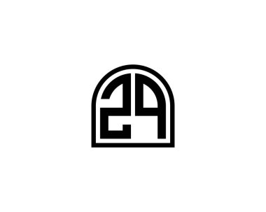 ZQ logo tasarım vektör şablonu. ZQ