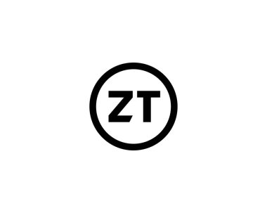 ZT logo design vector template. ZT clipart