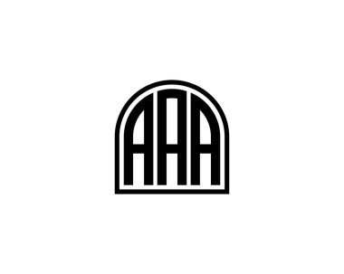 AAA logo tasarım vektör şablonu. AAA