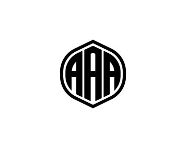 AAA logo tasarım vektör şablonu. AAA