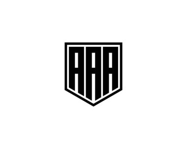 AAA logo tasarım vektör şablonu. AAA