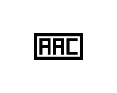 AAC logo tasarım vektör şablonu. AAC