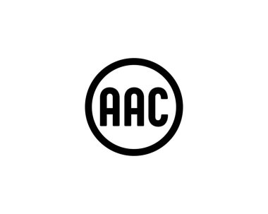 AAC logo tasarım vektör şablonu. AAC