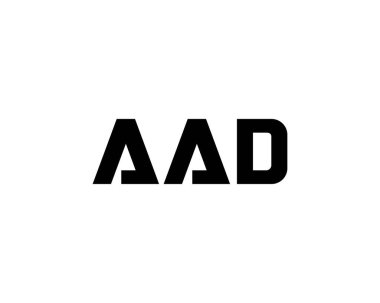 AAD logo tasarım vektör şablonu. AAD