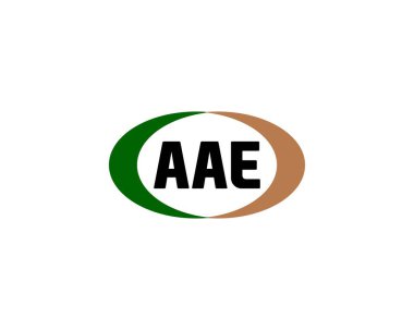 AAE logo tasarım vektör şablonu. AAE