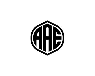 AAE logo tasarım vektör şablonu. AAE