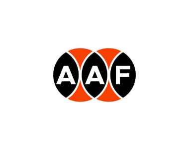 AAF Logo tasarım vektör şablonu. AAF