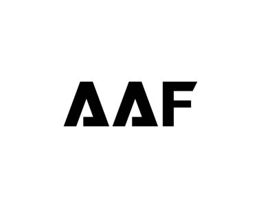 AAF Logo tasarım vektör şablonu. AAF