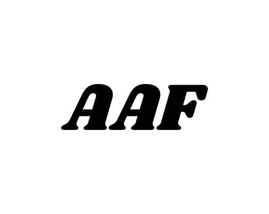 AAF Logo tasarım vektör şablonu. AAF