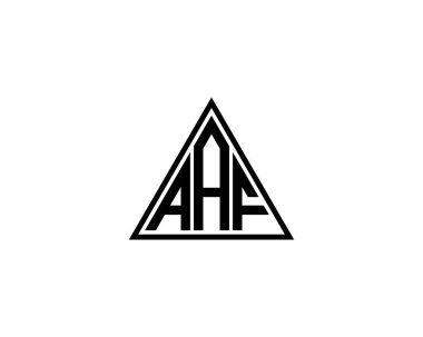 AAF Logo tasarım vektör şablonu. AAF