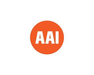 AAI logo tasarım vektör şablonu. AI