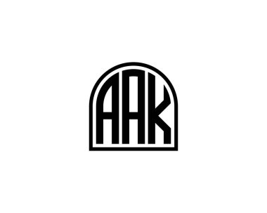 AAK logo tasarım vektör şablonu. AAK