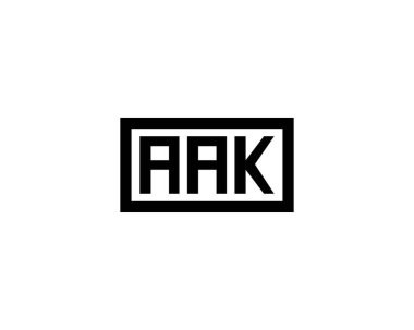 AAK logo tasarım vektör şablonu. AAK