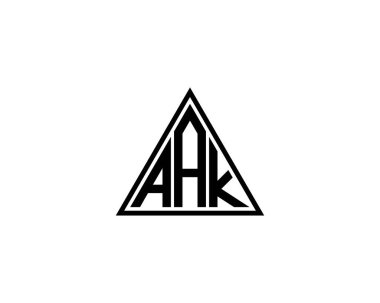AAK logo tasarım vektör şablonu. AAK
